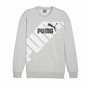 Sweat sans capuche homme Puma POWER Graphic C Gris