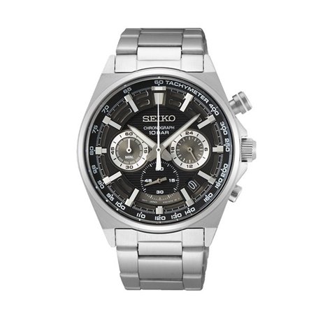 Montre Homme Seiko SSB397P1 Noir Argenté