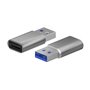 AISENS A108-0677 changeur de genre de câble USB Type-C USB Type-A Gris