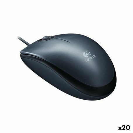 Souris Logitech M90 Noir Gris (20 Unités)