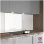 Fond de hotte - Verre emaille - Blanc trempe extra clair - 70 x 60 cm - AURYS