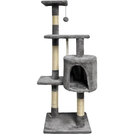 PALOMA Arbre a chat gris foncé 40 x 40 x 114cm -  3 plateformes