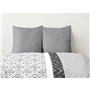 Lot de 2 taies d'oreiller - HOME LINGE PASSION - 50 x 70 cm - Gris clair