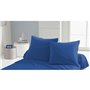 Lot de 2 taies d'oreiller - HOME LINGE PASSION - 63 x 63 cm - Bleu