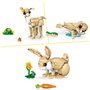LEGO Creator 31162 3-en-1 L'adorable lapin - Jeu de construction pour fille des 8 ans