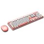 Combo sans fil clavier + souris - MOBILITY LAB - Pure Color - Rose - Design ergonomique - Frappe discrete