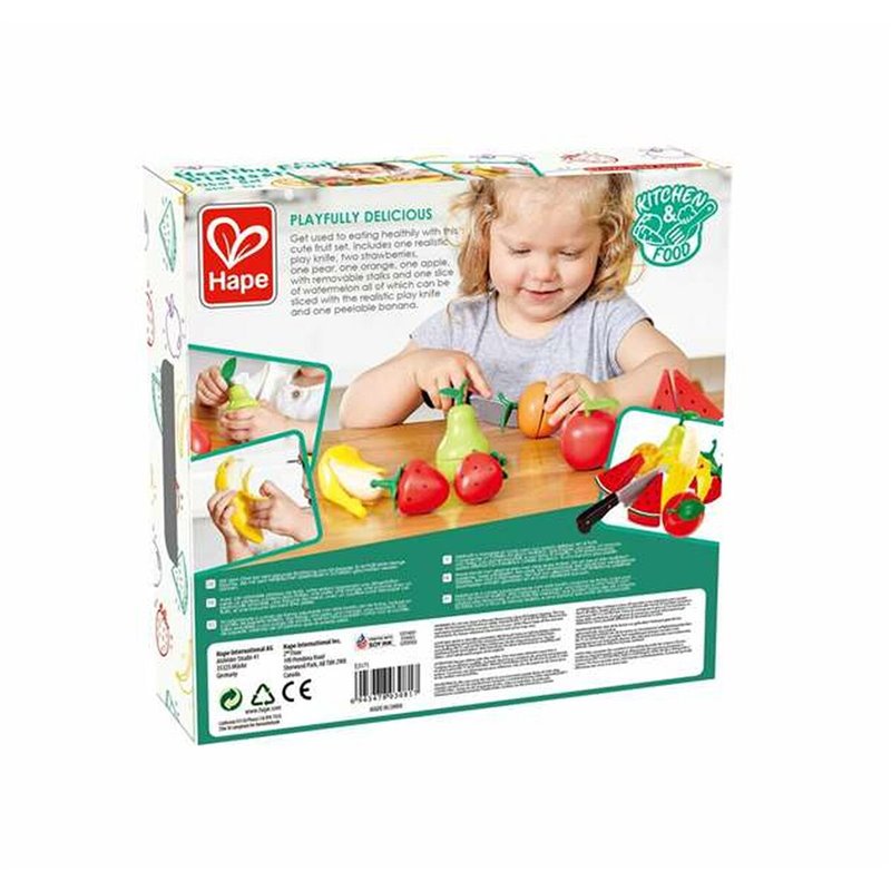 Image secondaire de Set de jouets alimentaires Hape 9 Pièces Fruits