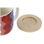 Ensemble de tasses à café DKD Home Decor Multicouleur Corail Bambou Dolomite Moderne 180 ml