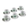 Lot de tasses avec soucoupes Versa Porcelaine Volets