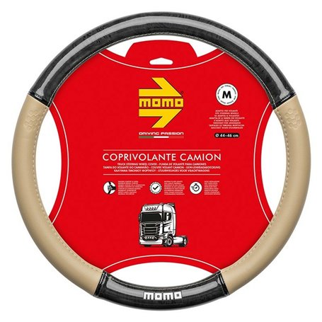 Housse pour volant MOMO MOMLSWCTLXBEB Noir Beige Ø 44-46 cm