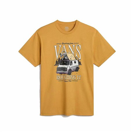 T-shirt à manches courtes homme Vans Roughin It Ss Crew Orange Foncé