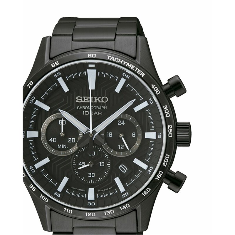 Image secondaire de Montre Homme Seiko SSB415P1 Noir