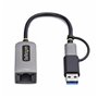 Câble USB Startech U2GA-USB-C-ETHERNET Gris