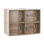 Ensemble de 4 mugs Home ESPRIT Multicouleur