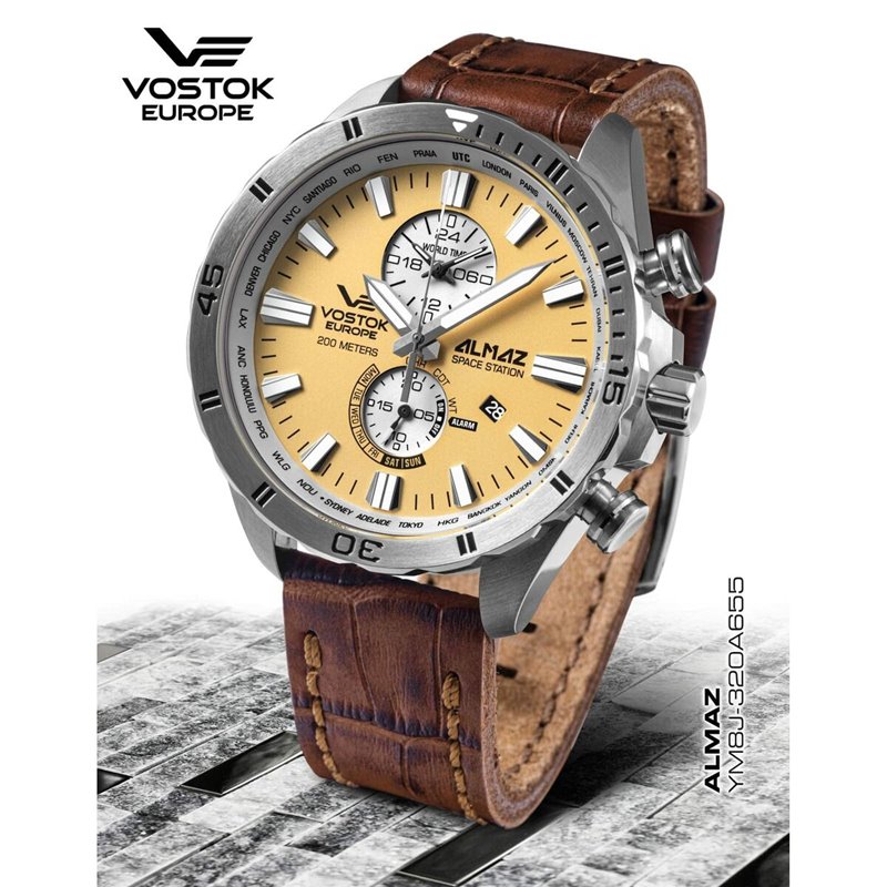Image secondaire de Montre Homme Vostok Blanc Noir (Ø 47 mm)