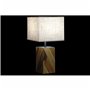Lampe de bureau DKD Home Decor 25,5 x 25,05 x 52 cm Sapin Naturel Beige Métal Crème 220 V 60 W 25 x 25 x 21 cm (2 Unités)