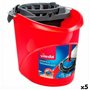 Seau de Lavage Vileda Rouge 10 L (5 Unités)