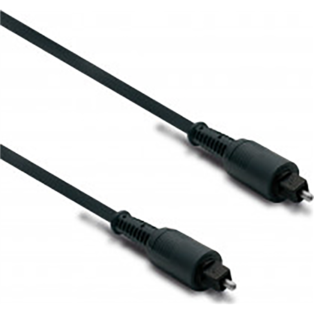 Câble Fibre Optique Audio Mâle/Mâle 1,2m Noir Metronic