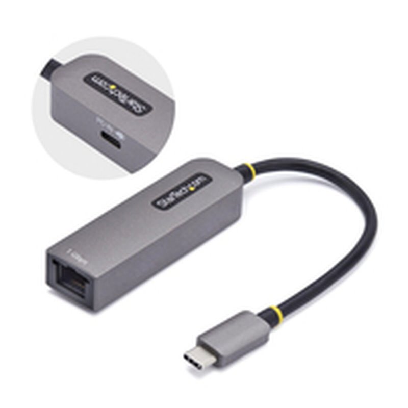 Image secondaire de Câble USB Startech 1GPD3-USB-C-ETHERNET Gris