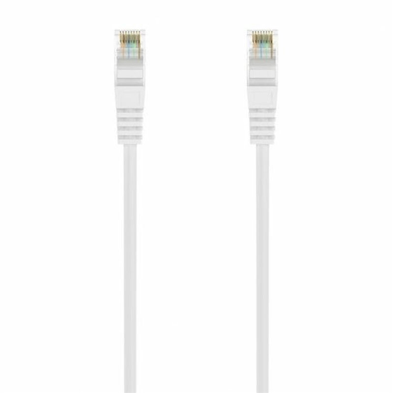 Image secondaire de Câble RJ45 Catégorie 6 UTP Rigide Aisens 1 m Blanc