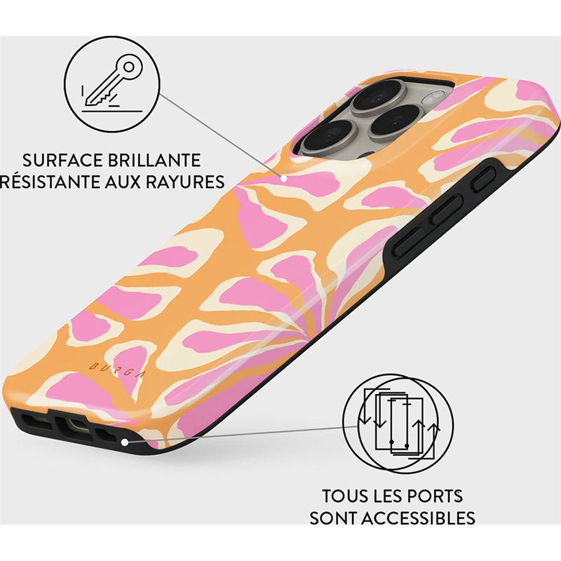 Image secondaire de Coque Tough iPhone 16 Pro Compatible MagSafe Sunset Club Burga