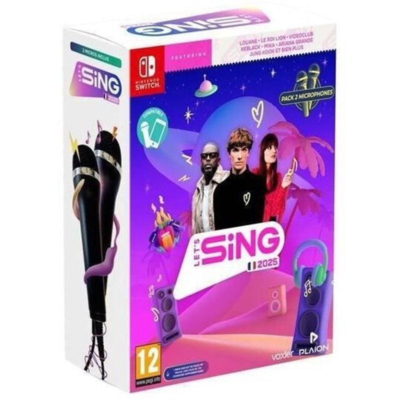 Let's Sing 2025 + 2 Micros - Jeu Nintendo Switch
