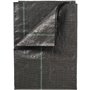 Toile de paillage paysages - NATURE - 100 g/m² - 2 x 10 m - noir - perméable a l'eau et a l'air