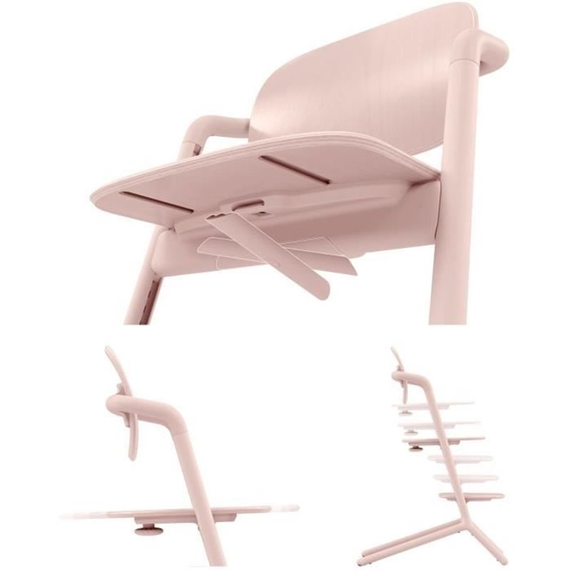 Image secondaire de CYBEX - Chaise haute évolutive - Pack 3 en 1 - LEMO 2 - Rose - Réglable en hauteur et en profondeur - Set bébé inclus