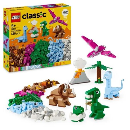 LEGO Classic 11041 Les dinosaures créatifs - Jouet de construction incluant un T-rex