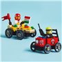 LEGO City 60458 Pack de bolides de course : camion de pizza contre camion de pompiers