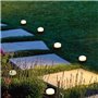 10 mini-spots lumineux solaires a piquer - LUMISKY - SOLIRAY - 12 m - LED blanc chaud - Balisage allée