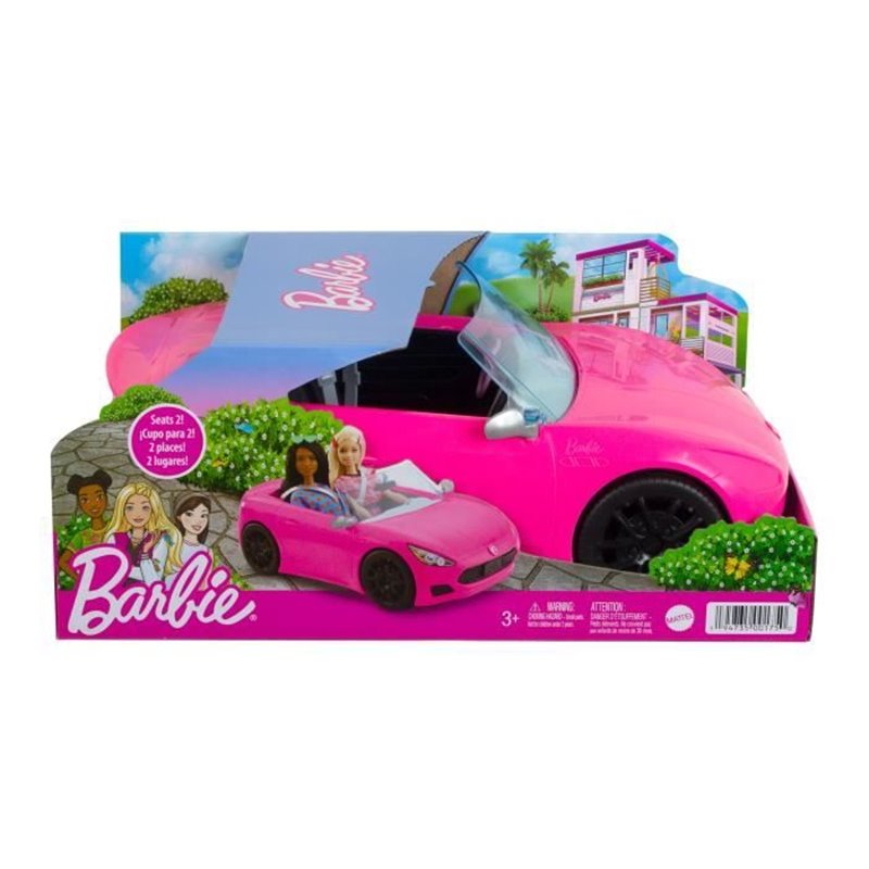 Image secondaire de Barbie - Voiture Cabriolet de Barbie - Véhicule poupée mannequin - Des 3 ans HBT92