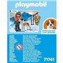PLAYMOBIL 71741 Garçon en raquettes avec Saint Bernard