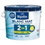 RIPOLIN MUR ET PLAFOND BI COUCHE  2EN1 ACRYL BLANC MAT 10 L