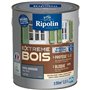 Peinture pour Bois -Intérieur/Extérieur - RIPOLIN - Ultra-couvrante - Résiste aux Intempéries, UV,Chocs -Satin - Gris Ardoise -
