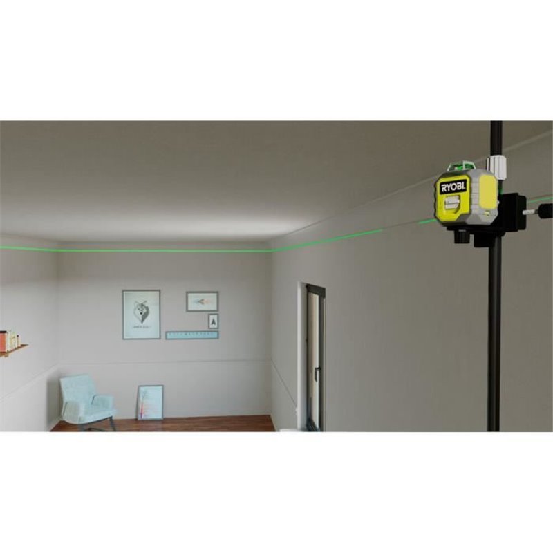 RYOBI - Laser 360° vert - portée 25 m - précision +/- 0,5 mm - Livré avec une pochette et 4 piles - RB360GLL