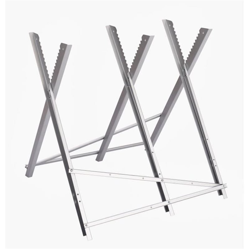 Image secondaire de Tréteau pour bûches - ELEM GARDEN TECHNIC - Largeur 80cm - Hauteur 80-90cm - Poids max 150kgs