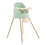 Chaise haute évolutive YOUPLA Thermobaby - Vert céladon - Fabriquée en France