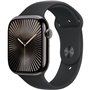 Apple Watch Series 10 GPS + Cellular - 46mm - Boîtier Slate Titanium - Bracelet Black Sport Band - S/M