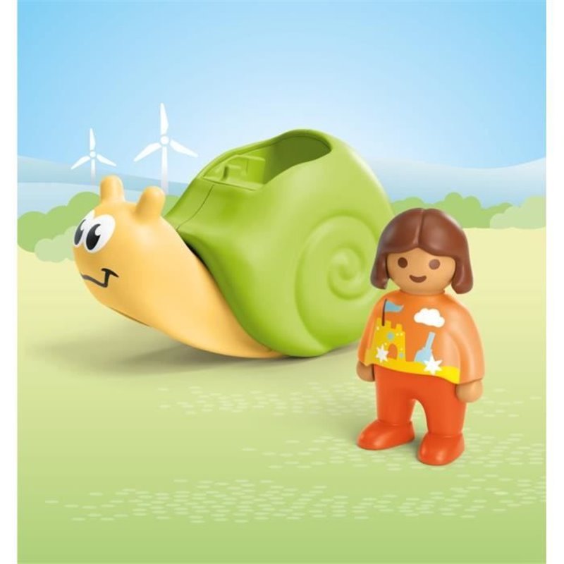 Image secondaire de PLAYMOBIL JUNIOR 71699 Enfant avec escargot a bascule Junior