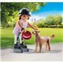 PLAYMOBIL 71739 Jeune fille rolleuse avec Retriever