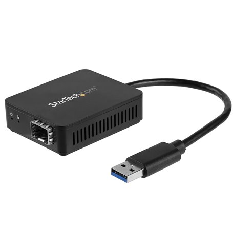 StarTech.com Convertisseur USB 3.0 vers Fibre Optique - Adaptateur compacte USB vers Open SFP - USB vers Adaptateur Réseau Gigab