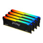 Kingston Technology FURY 64GB 2666MT/s DDR4 CL16 DIMM (Kits de 4) Beast RGB