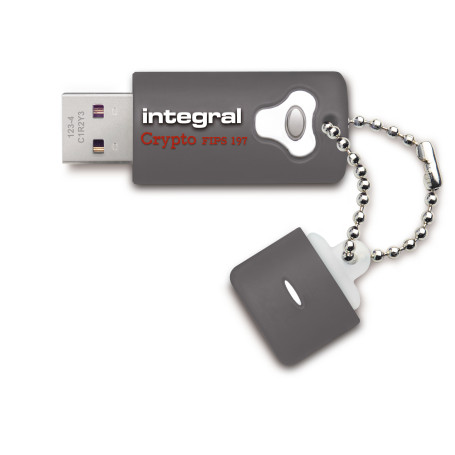 Integral 16GB Crypto Drive FIPS 197 Encrypted USB 3.0 lecteur USB flash 16 Go USB Type-A 3.2 Gen 1 (3.1 Gen 1) Gris