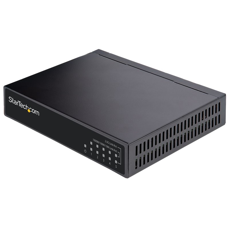 Image secondaire de StarTech.com Commutateur 2.5G non géré - Commutateur Gigabit à 5 ports - Commutateur Ethernet 2.5GBASE-T non géré - Répartiteur
