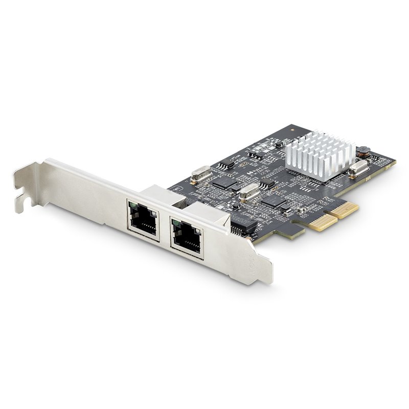 Image secondaire de StarTech.com Carte Réseau PCIe à 2 Ports 2,5 Gbps NBASE-T, Intel I225-V - Carte Réseau pour PC - Carte Réseau Ethernet Multi-Gig