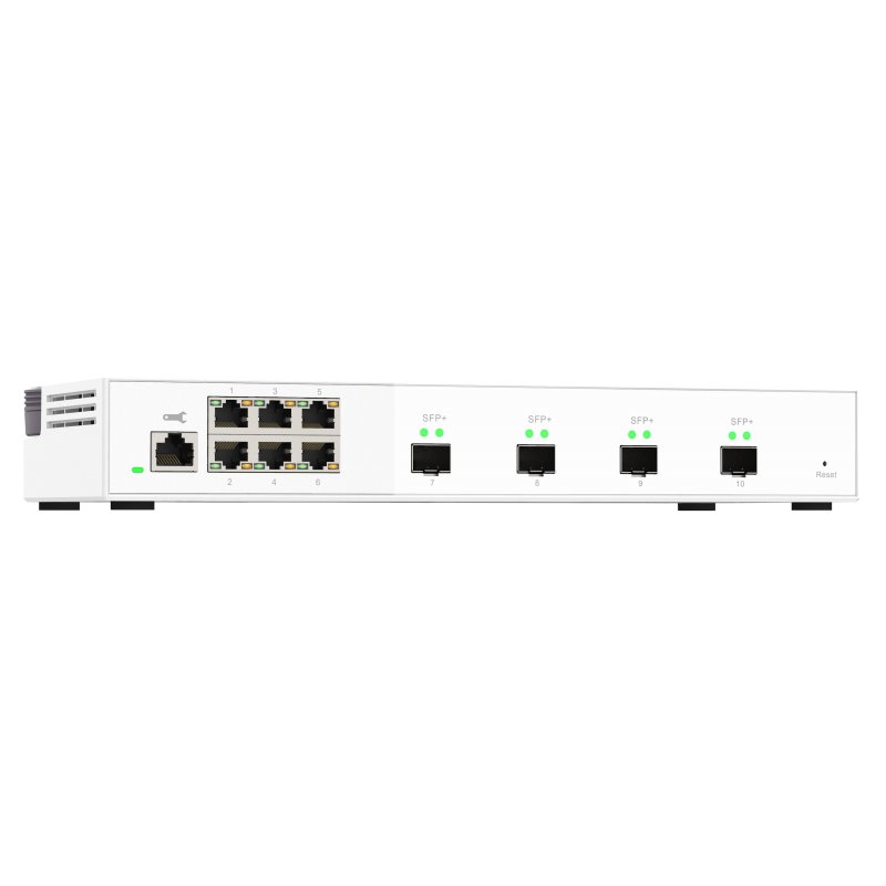 Image secondaire de QNAP QSW-M2106-4S commutateur réseau Géré L2 2.5G Ethernet (100/1000/2500) Blanc