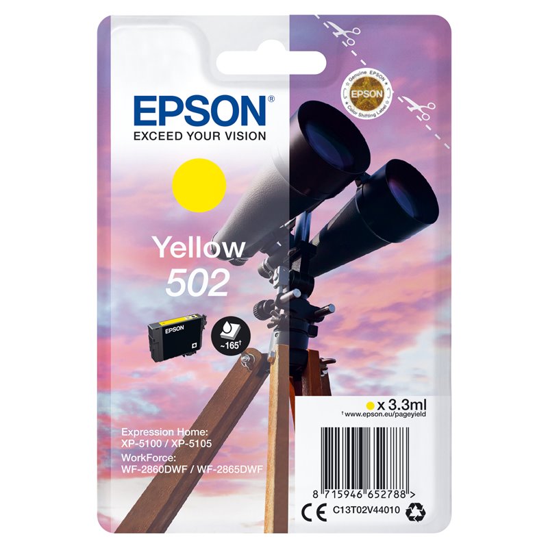 Image secondaire de Epson Singlepack Yellow 502 Ink