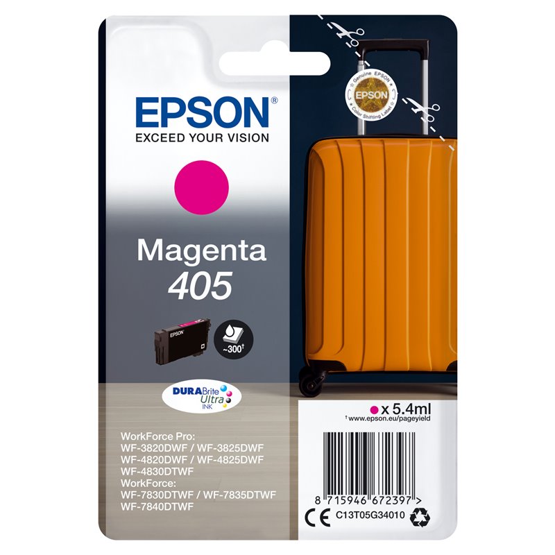 Image secondaire de Epson Singlepack Magenta 405 DURABrite Ultra Ink