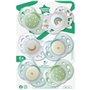Sucette de nuit - TOMMEE TIPPEE - 18-36 mois - Lot de 6 sucettes phosphorescentes avec capsule de stérilisation réutilisable